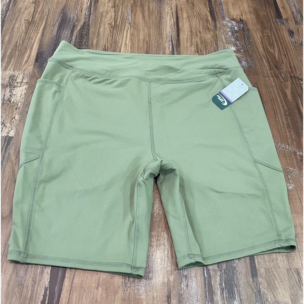 Green Yoga Bike Shorts - NWT